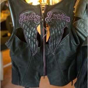 Harley Davidson Night Angel Sm Leather Vest